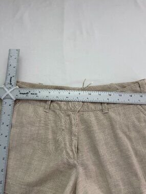 Max Studio Beige Shorts Women’s M Stretch Lightweight Neutral Minimal